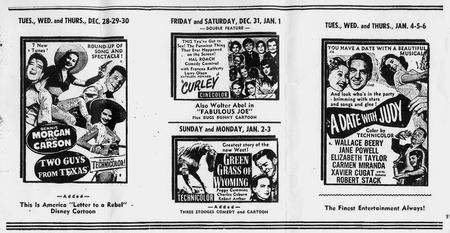 Dewitt Theatre - Old Flyer From Curt Peterson (newer photo)